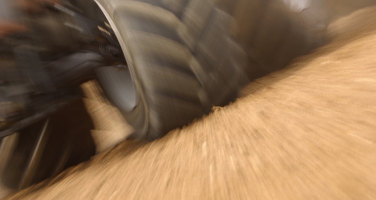 Big wheels of monster truck