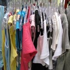 Woman with clothes donation