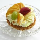 Cherries and star shaped cookie, close-up