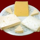 Quarter of Emmental cheese head on the market place. Close-up