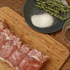 Cut goose on a board