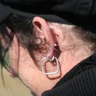 Profile of smiling man with earring