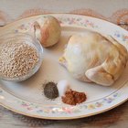 roasted chicken with herbs (thyme and sage)
