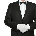 Cufflinks and tuxedo bow tie