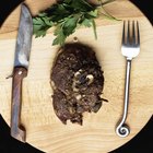Beef steak on wooden table