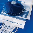 kippah and tallit with siddur