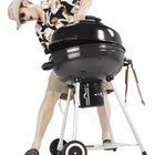 Backyard barbecue grill closeup