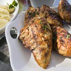 roasted chicken with herbs (thyme and sage)