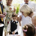 Waiter with tray of pastry