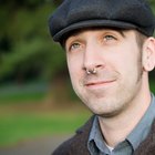 Profile of smiling man with earring