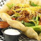 Taco Salad in Corn Tortilla Bowl