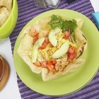 Taco Salad in Corn Tortilla Bowl