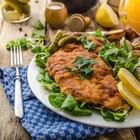 Baked pork loin with whole grain mustard