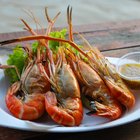 grilled fish with prawns