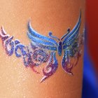 Woman Showing Her Star Tattoo