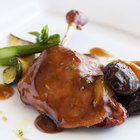 Cut goose on a board