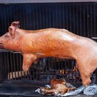 Cut goose on a board