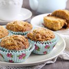 Close-up of assorted muffins on a plate