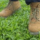 Close-up of two pairs of cowboy boots