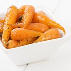 Honey glazed baby carrots with parsley.