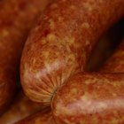 Raw sausage with spices