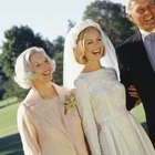 Bride Throwing Bouquet For Guests To Catch