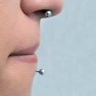 Profile of smiling man with earring