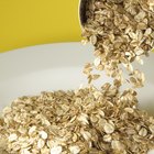Stack of raw rice, close up, full frame