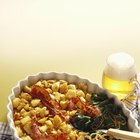 close-up of an egg topped baked dish