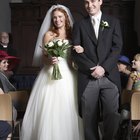 Couple in congregation with hymnal