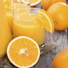 Juice bottle on wood background