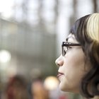 Woman coloring hair