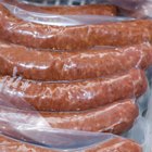 Raw sausage with spices