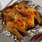 roasted chicken with herbs (thyme and sage)