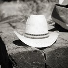 Young woman in felt hat, portrait