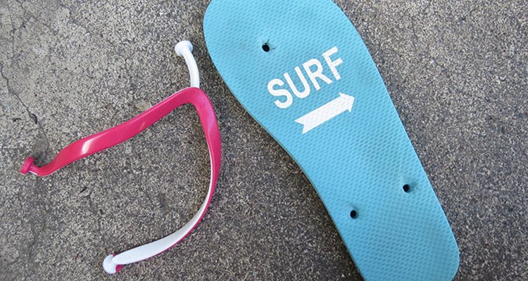 Take strap off of the thong sandal.