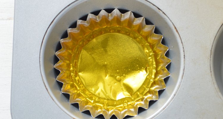 Slowly pour the mixture to prevent spills.