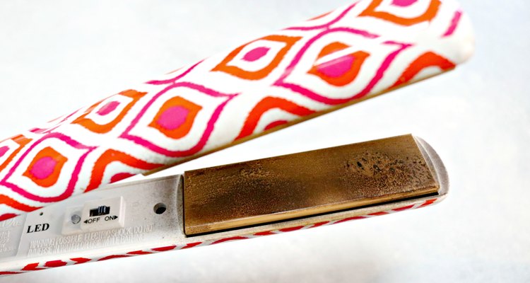 easy way to clean curling irons and flat irons