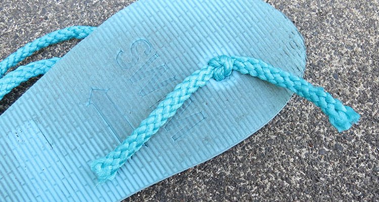 Tie rope into double knot.