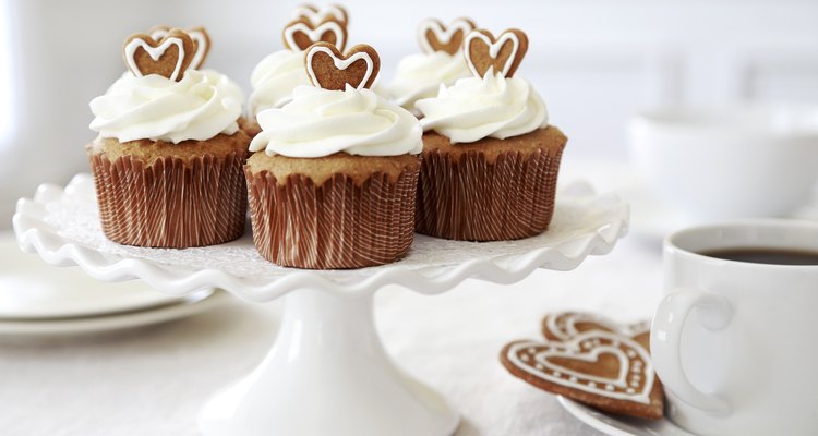 Cupcakes with homemade cream cheese frosting