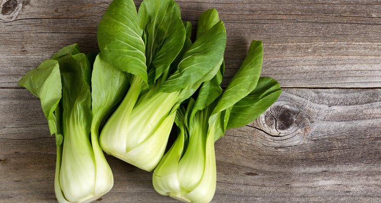 Fresh Chinese Cabbage on Rustic Wood