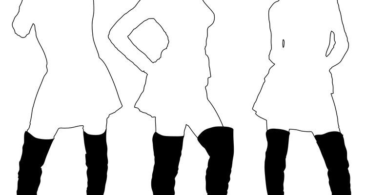 ladies in boots outline