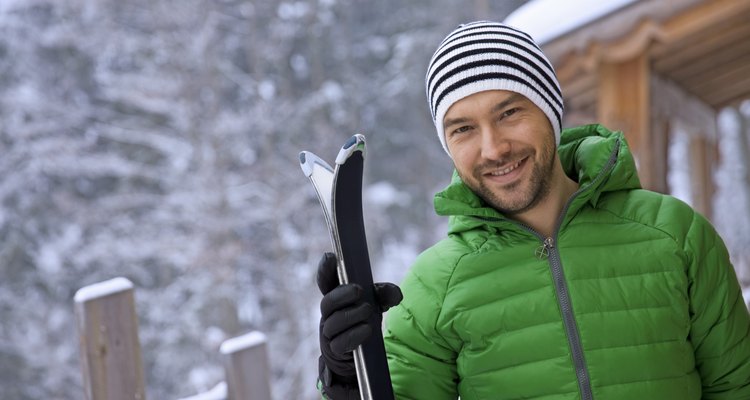 Portrait of man in warm clothing, winter
