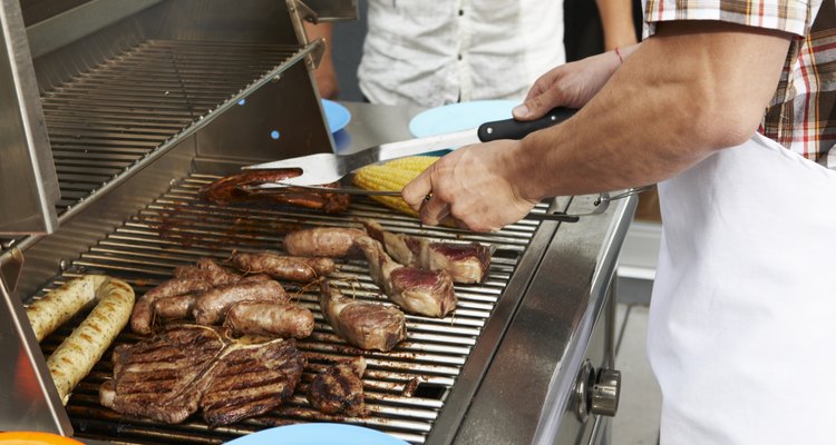 Urban backyard barbecue party