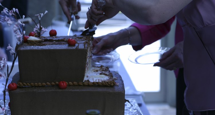 CAKE . wedding flower cherries chocolate