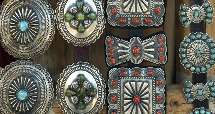 Southwestern jewelry in silver and turquoise
