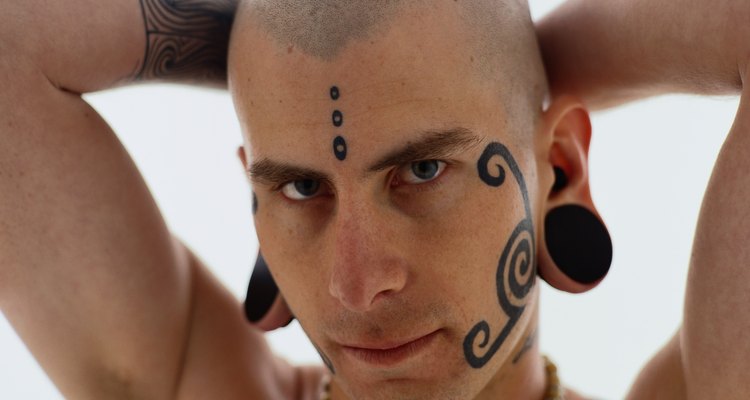 Portrait of a Tattooed Man
