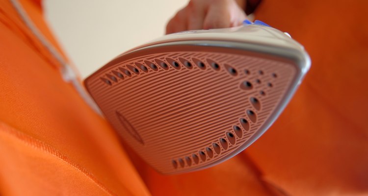 Woman ironing clothes