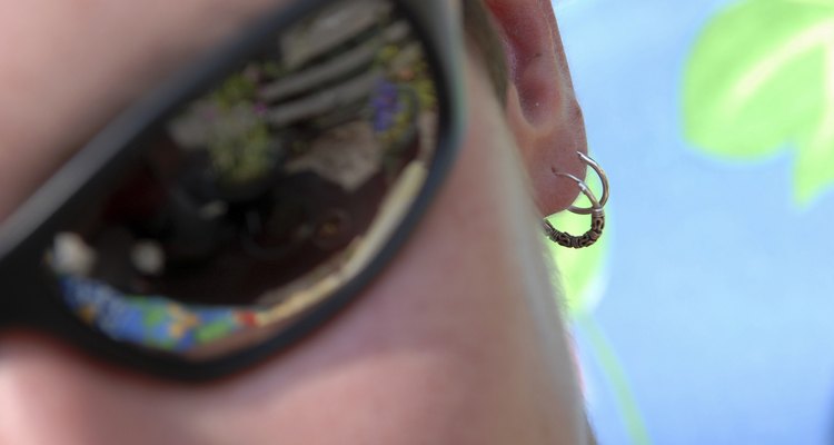 Close-up of a woman wearing sunglasses