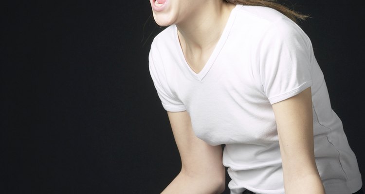 Woman screaming